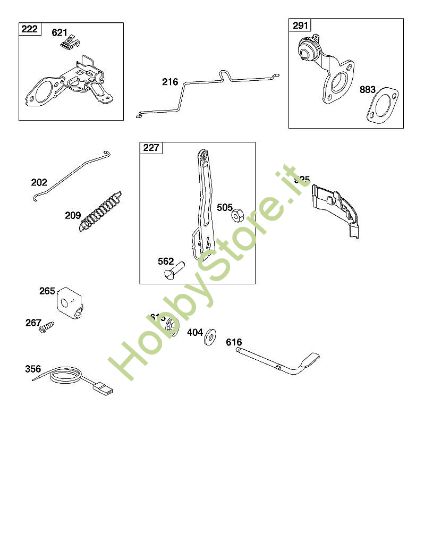 D - GRUPPO ELEMENTI DI COMANDO B&S - 10 €¦ 100602-0036-H5 brand Stihl